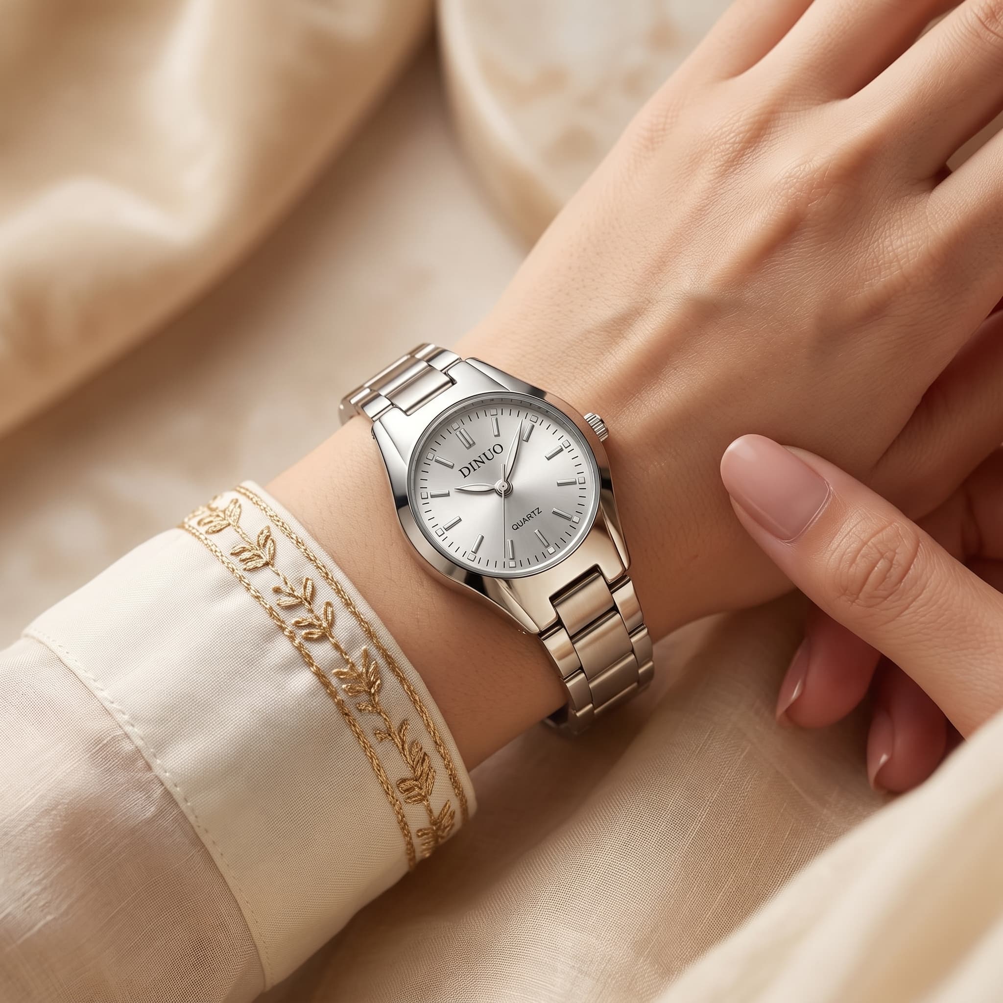 Noor Silver Glow Women's Watch 2